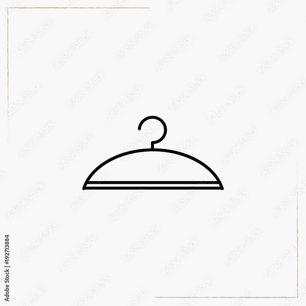 Fototapeta premium hanger line icon