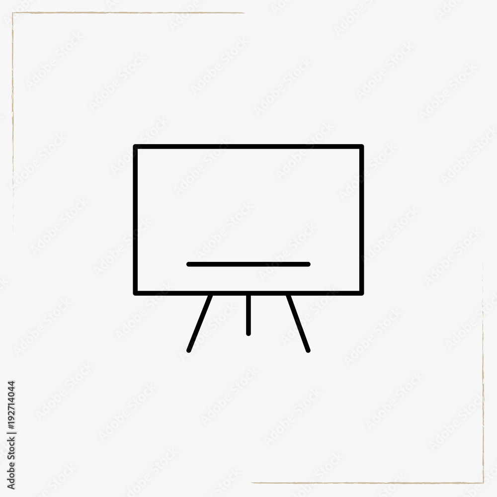 black board line icon black board line icon