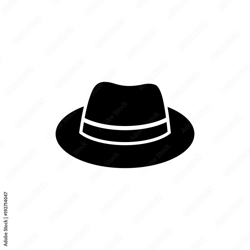 Hat vector icon. Classic headdress symbol. Hat vector icon. Classic headdress symbol.