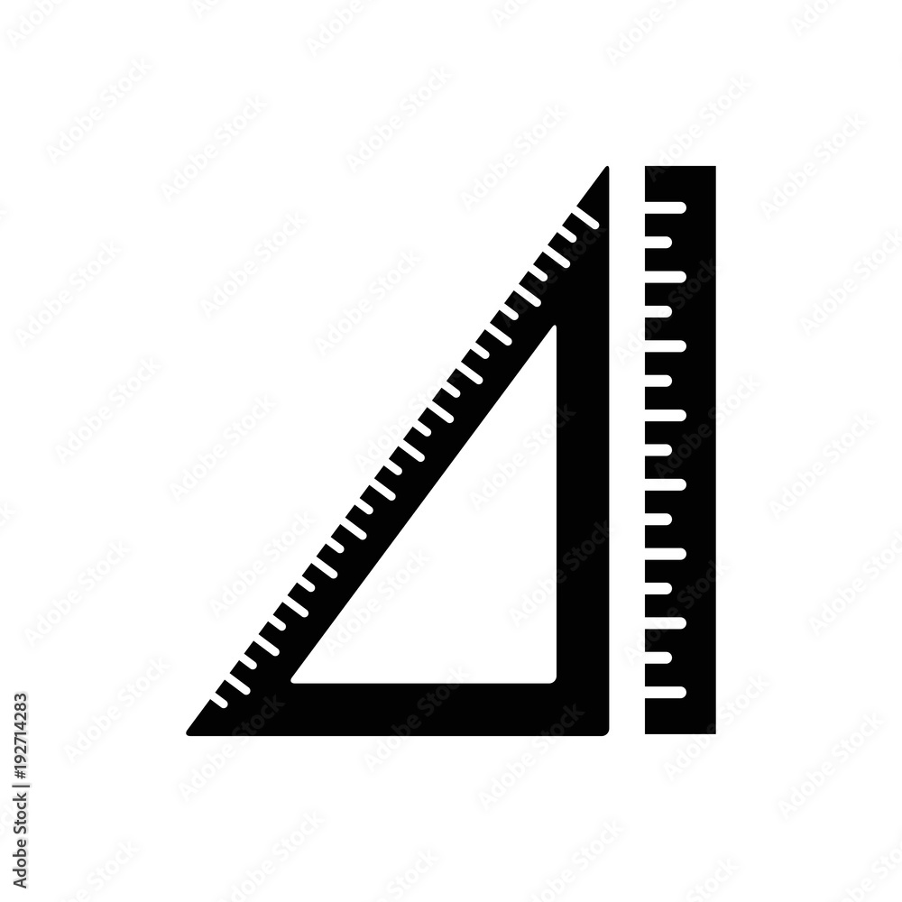 Ruler vector icon.