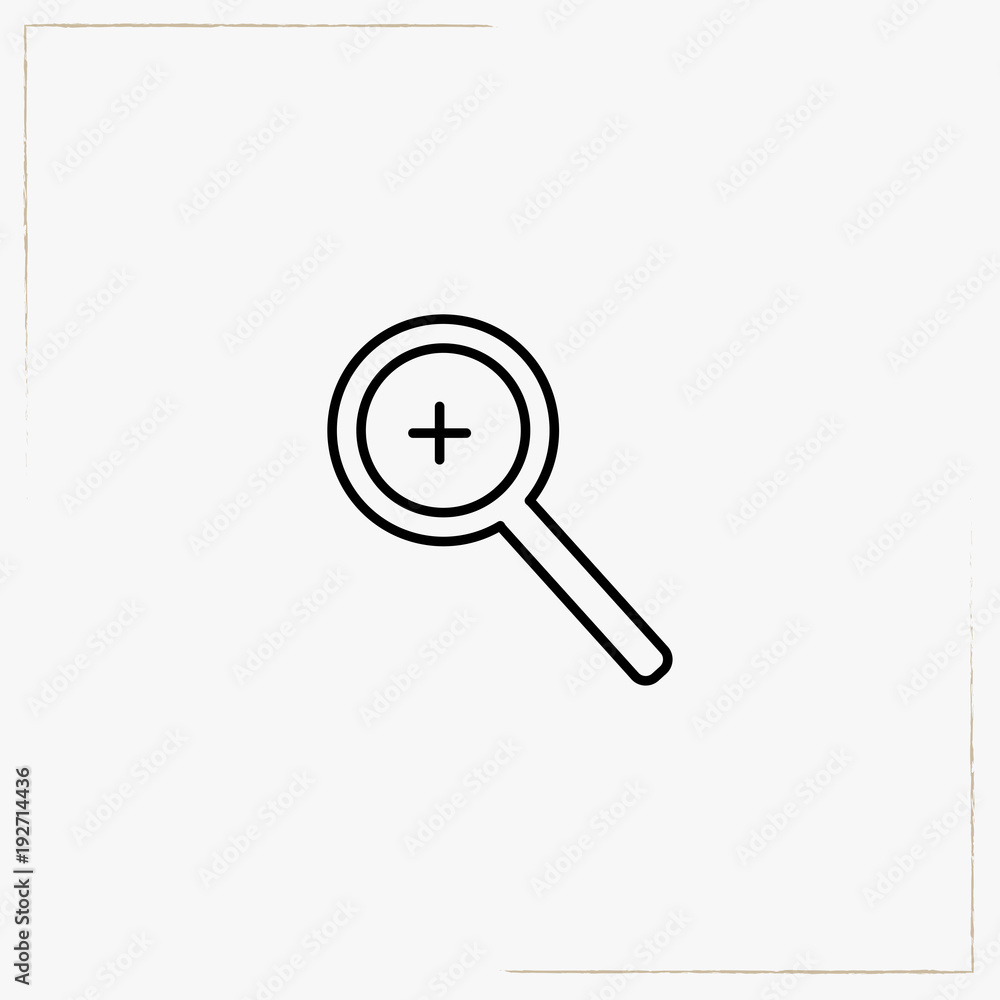 zoom in line icon zoom in line icon