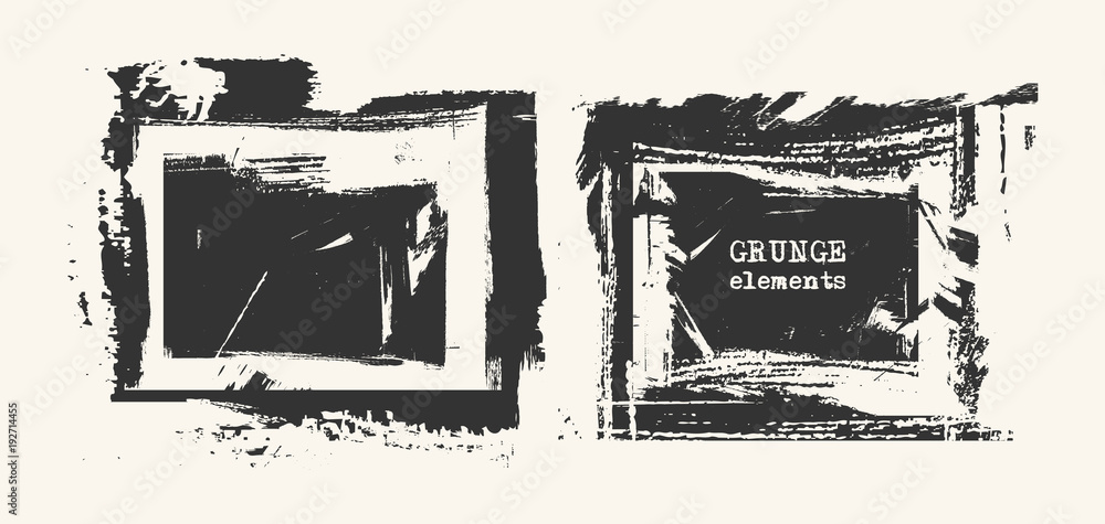 Obraz premium Set of grunge template backgrounds