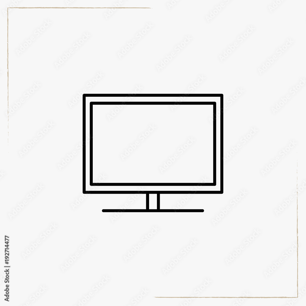 television line icon television line icon
