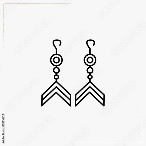 earring line icon