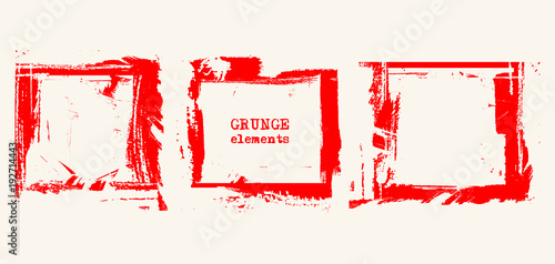 Set of grunge template backgrounds