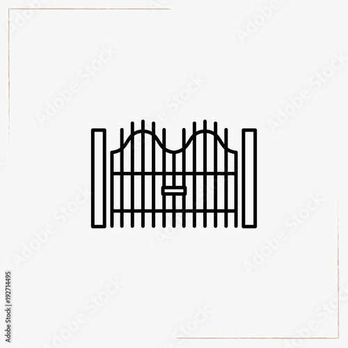 gates line icon