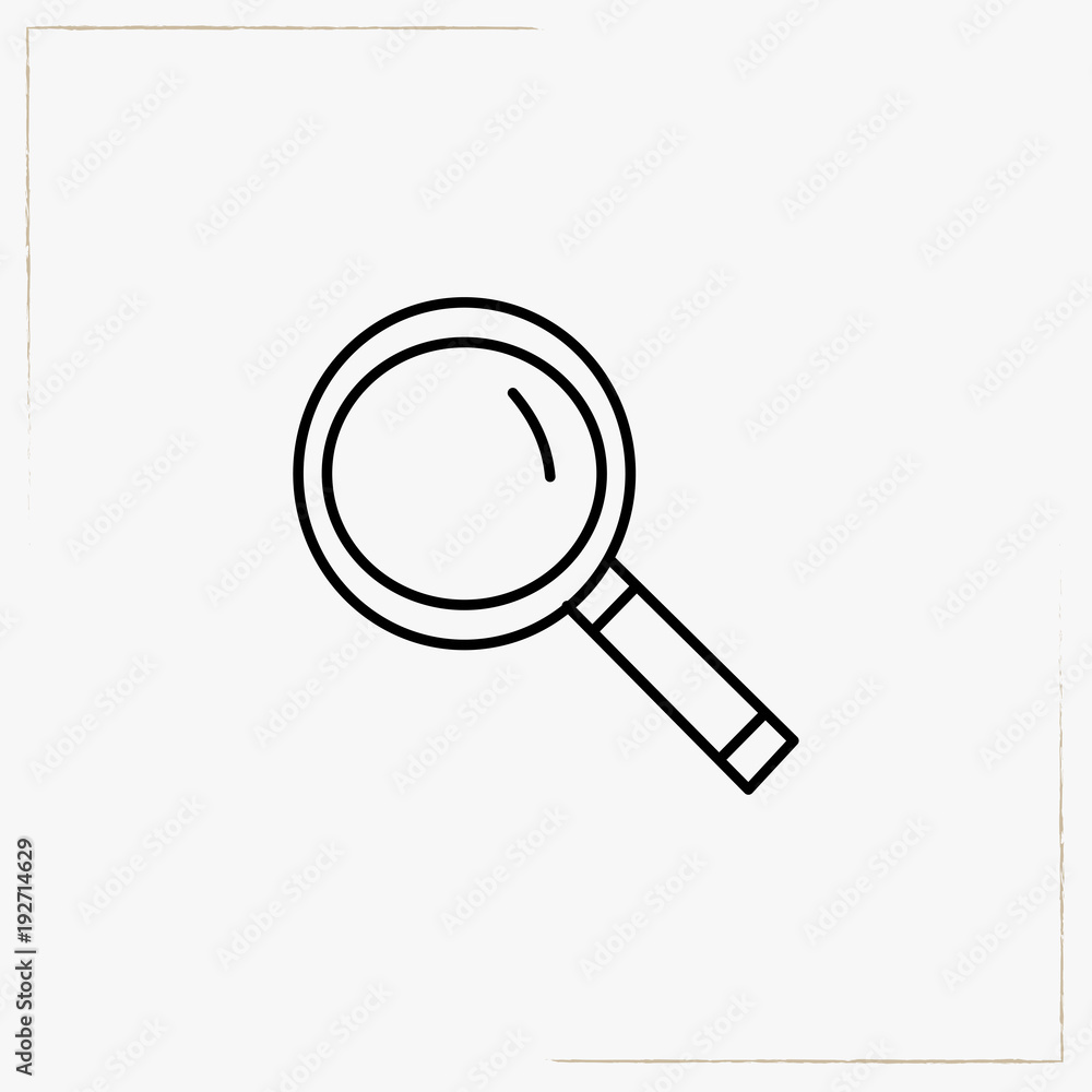 magnifier line icon magnifier line icon