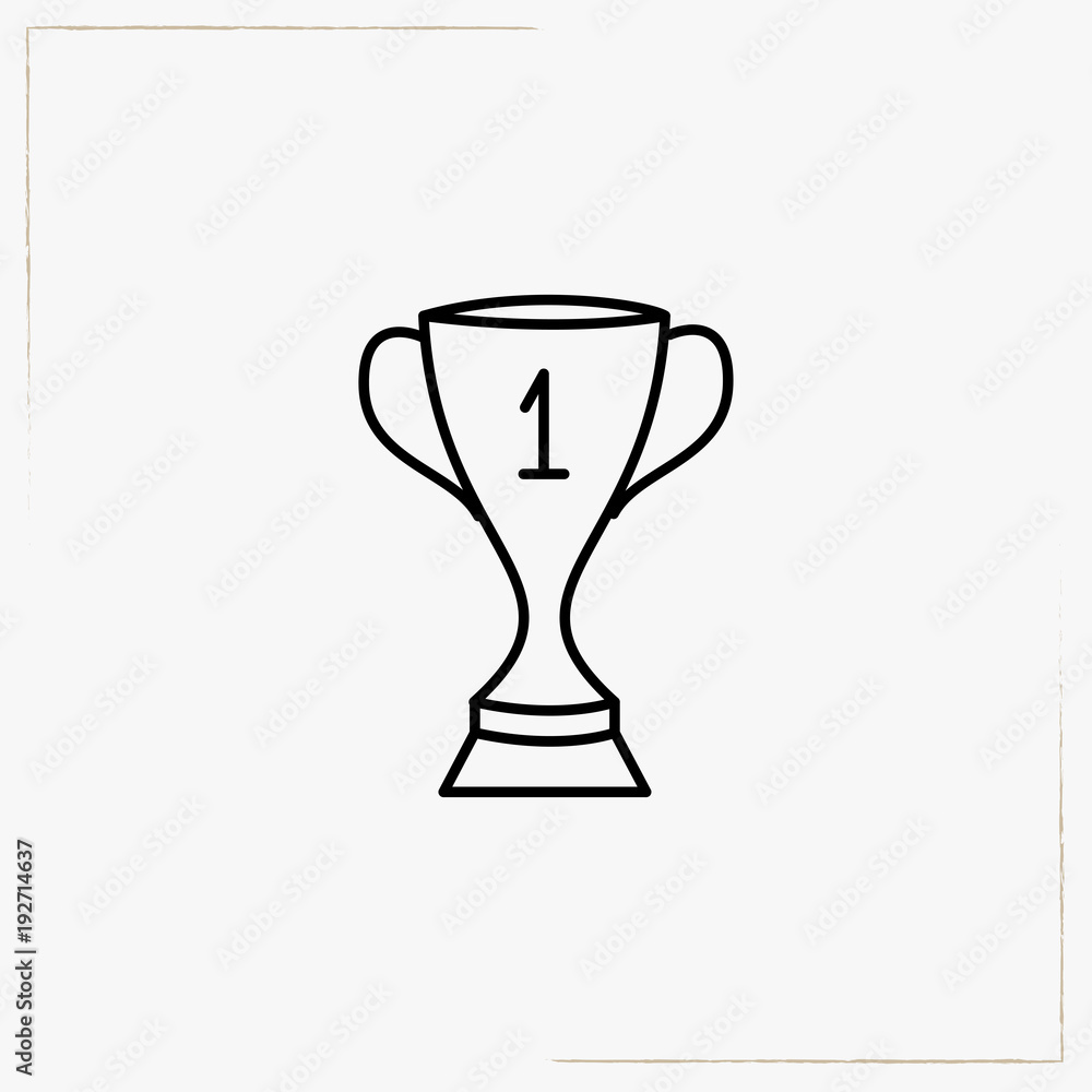 trophy line icon trophy line icon