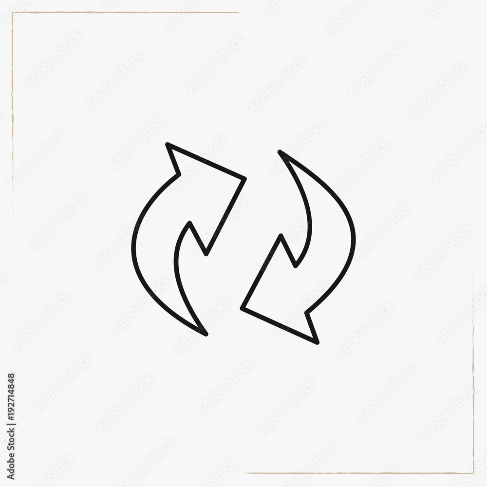 arrows line icon arrows line icon