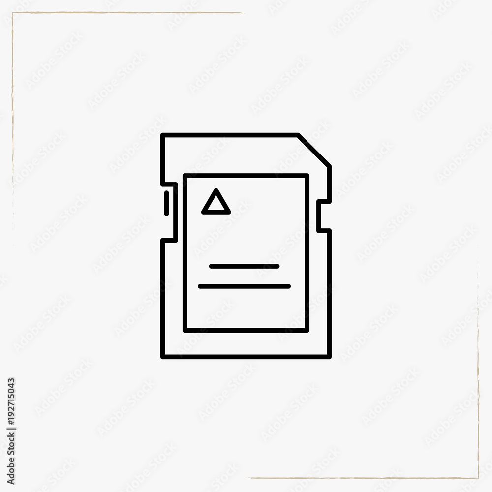 micro card line icon micro card line icon