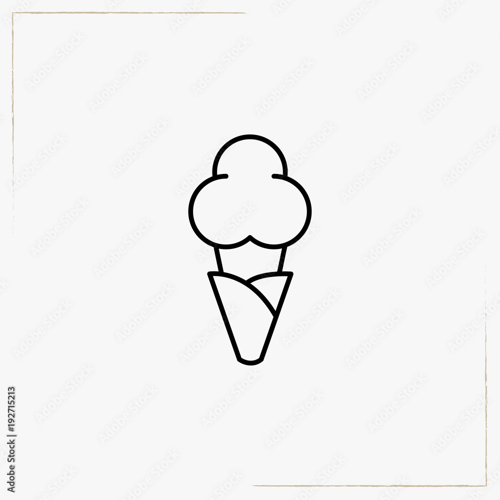 ice cream line icon ice cream line icon