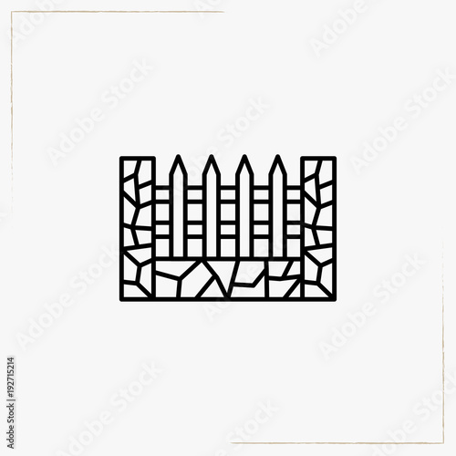 fences line icon