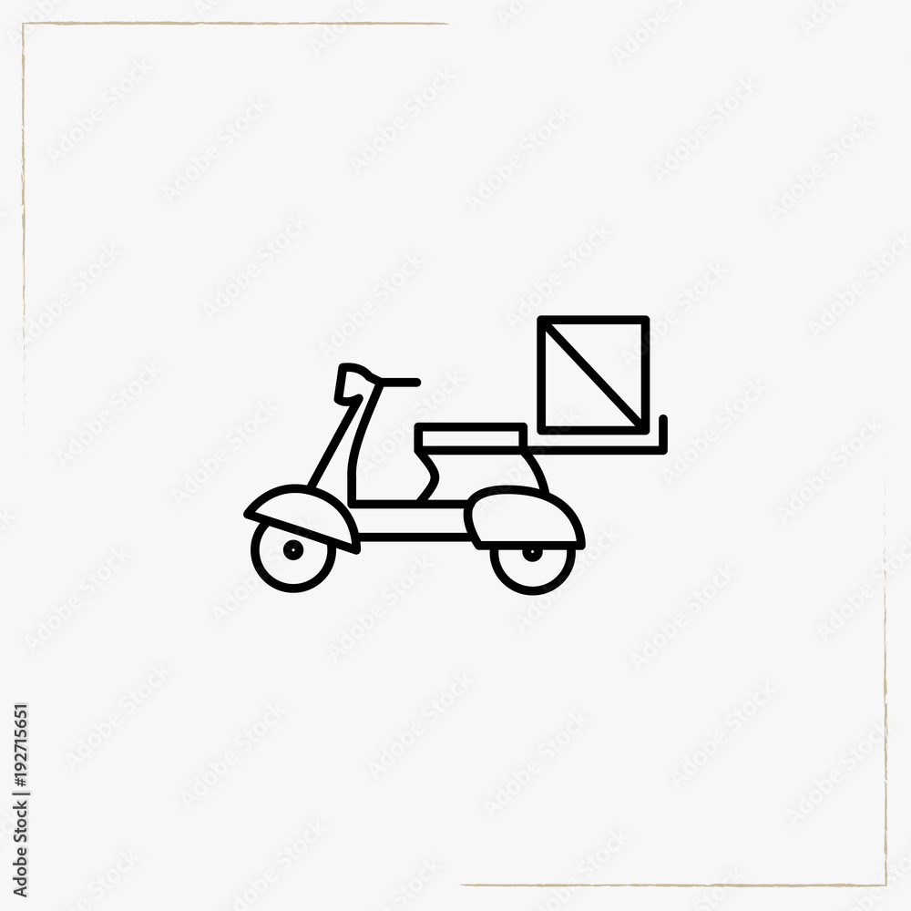 delivery line icon delivery line icon