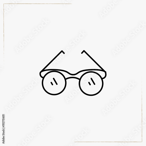 spectacle line icon