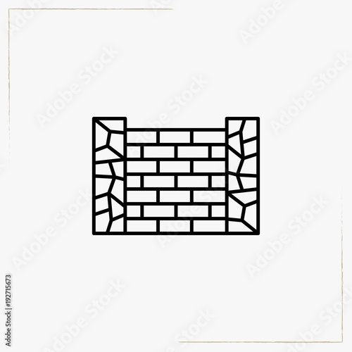 fences line icon