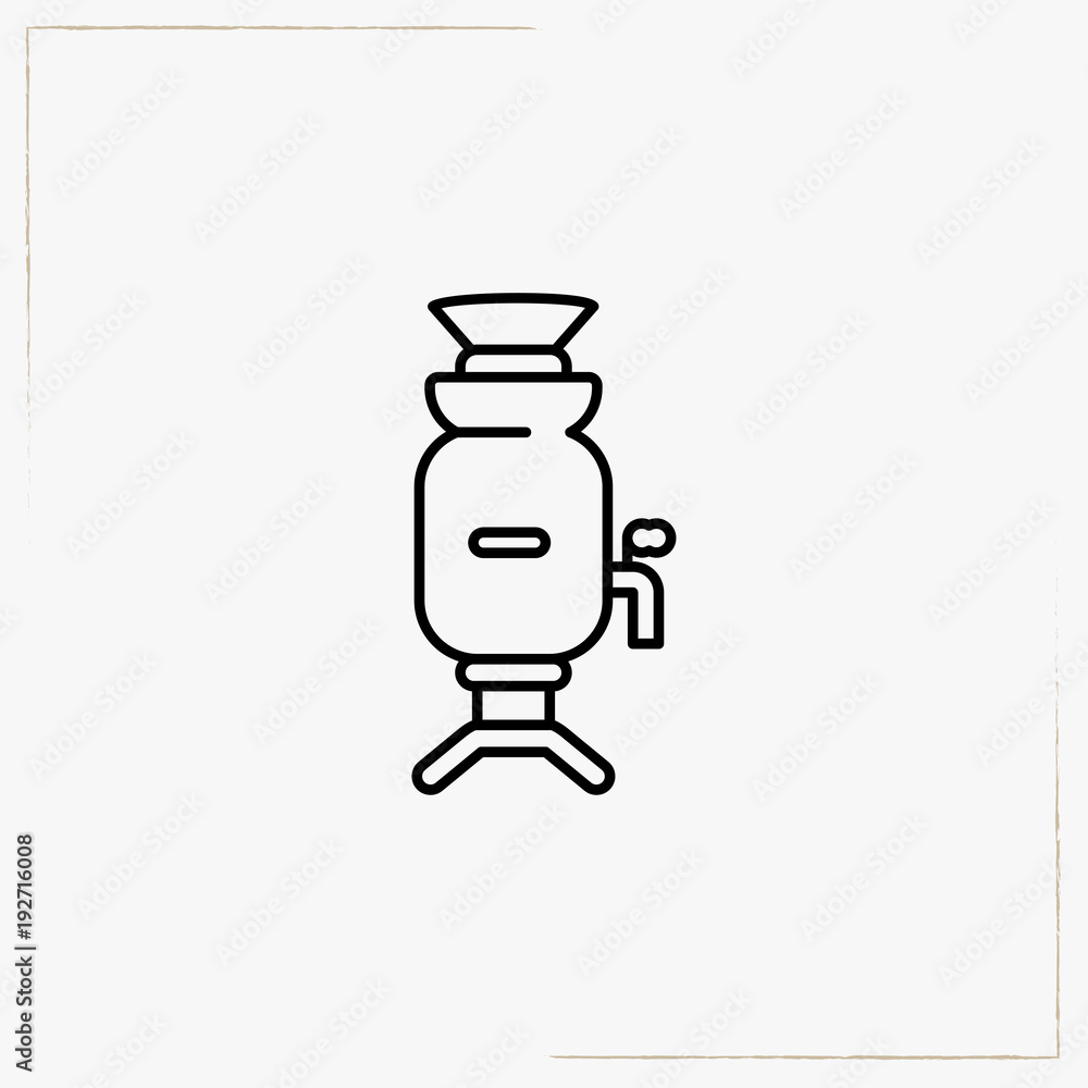 samovar line icon