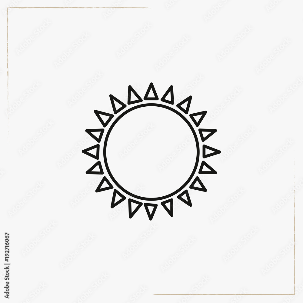 sun line icon sun line icon