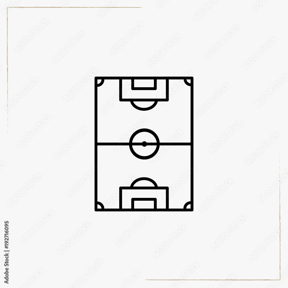 soccer field line icon soccer field line icon