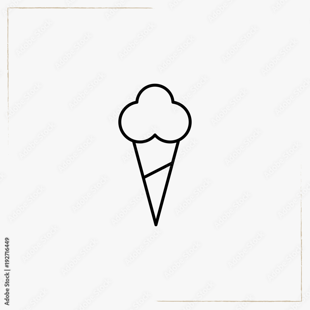 ice cream line icon ice cream line icon