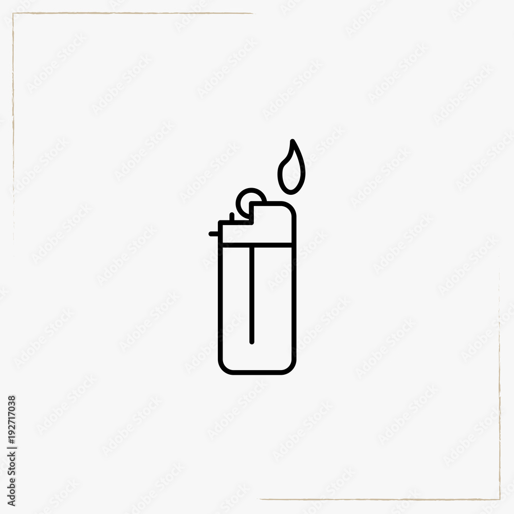 lighter line icon lighter line icon