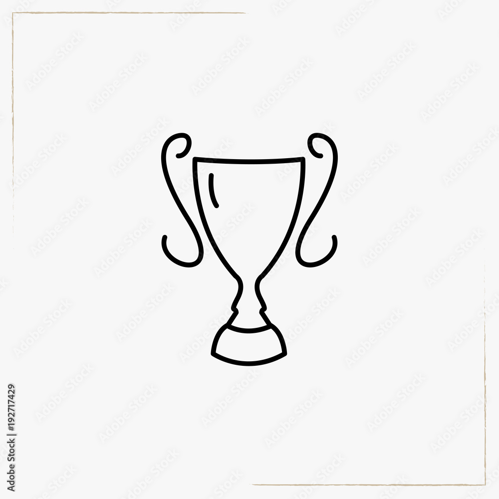 trophy line icon trophy line icon