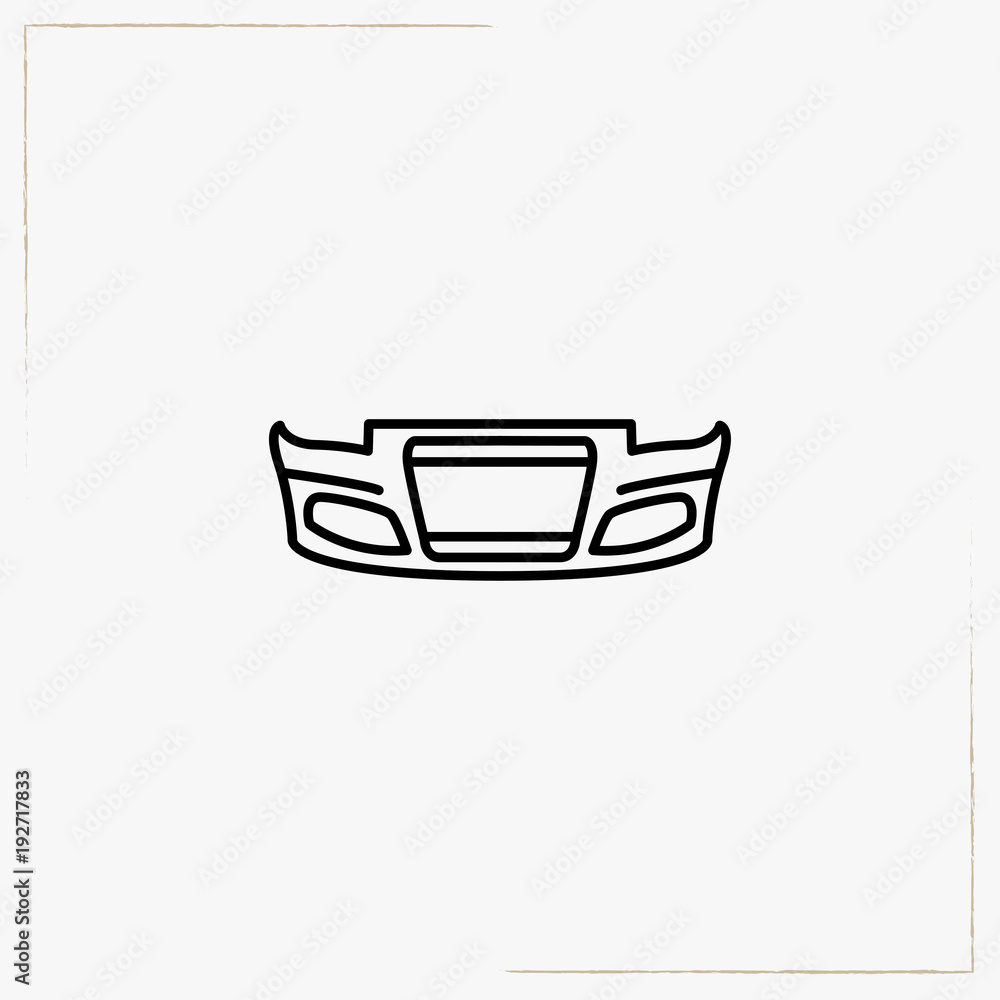 Bumper Line Icon Stock Vector Adobe Stock bumper-line-icon-stock-vector-adobe-stock