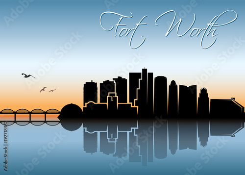 Fort Worth skyline, Texas