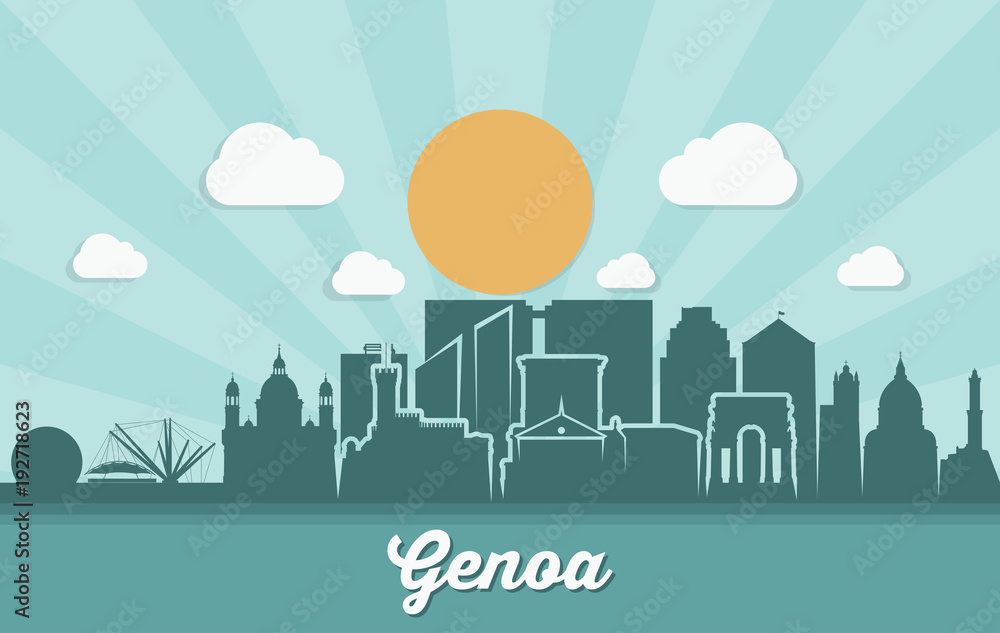 Genoa skyline - Italy