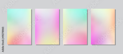 Screen gradient set with modern abstract backgrounds.