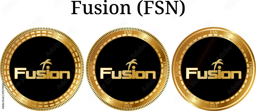 Set of physical golden coin Fusion (FSN)
