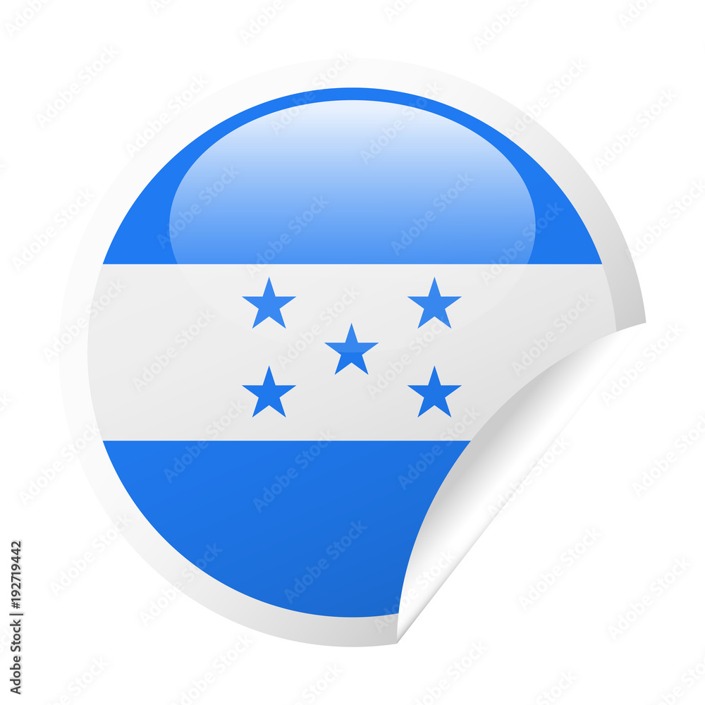 Honduras Flag Vector Round Corner Paper Icon Honduras Flag Vector Round Corner Paper Icon