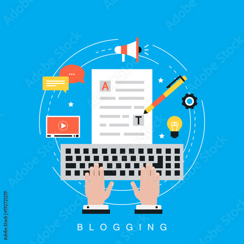 Web content strategy process, digital content, website content creation and testing flat vector illustration design for web banners and apps