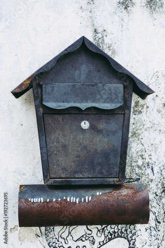 Vintage black letter box