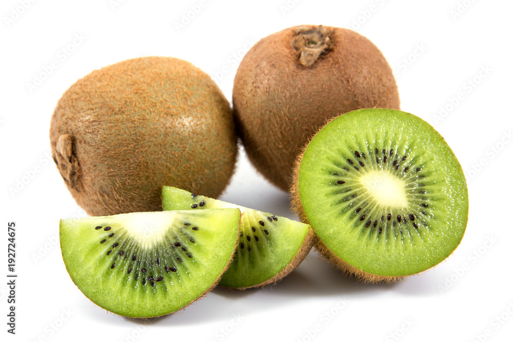 Kiwi slice isolated on white background.Kiwi fruit slice isolated Kiwi slice isolated on white background.Kiwi fruit slice isolated