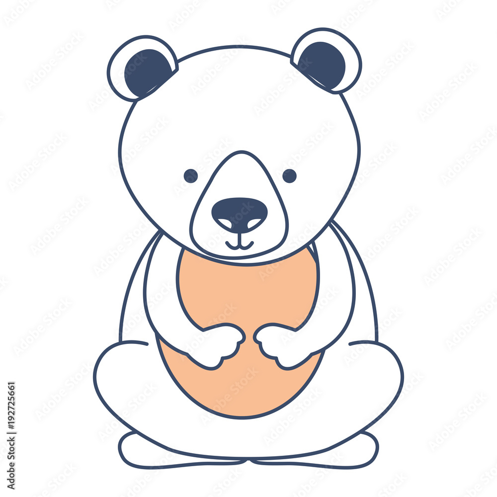Fototapeta premium cute bear teddy character vector illustration design