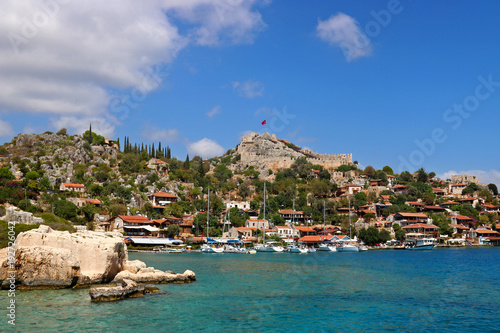 Kalekoy and Kekova in Antalya, Turkey.
