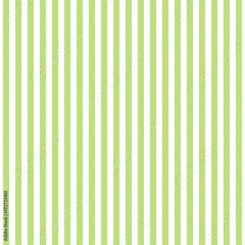 Green white striped fabric texture seamless pattern