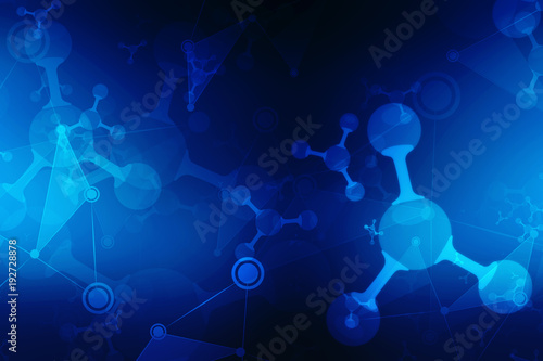 Medical abstract background, molecules background, medical structure background