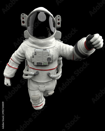 Fototapeta Naklejka Na Ścianę i Meble -  astronaut on the black background