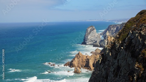 Cabo da Roca, Portugal. Cabo da Roca is a wild and rugged headland that marks the most westerly point of mainland Europe