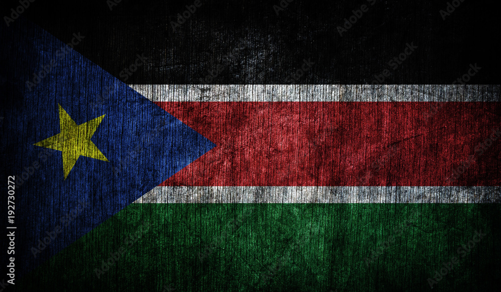 Abstract flag of South Sudan, Africa