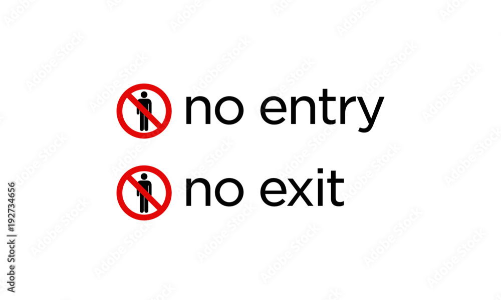 Danger No Entry Sign Board Design in Minimal Style Emergency Exit Only Danger No Entry Sign Board Design in Minimal Style Emergency Exit Only