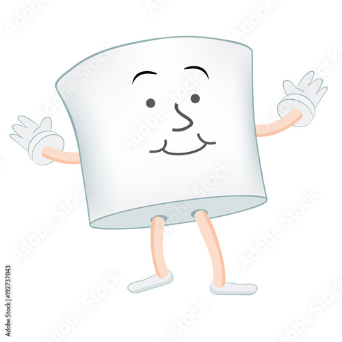 Marshmallow Cartoon Character