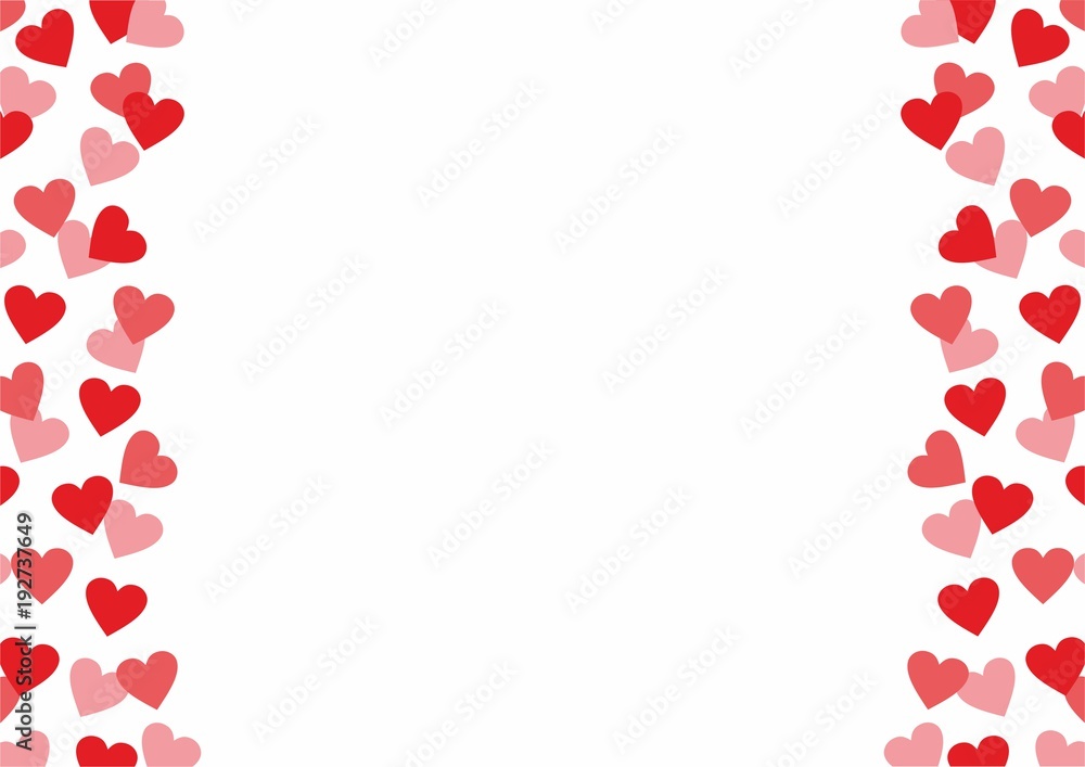 Love background with red and pink hearts for Valentine's Day, Birthdays or Weddings and various Celebrations