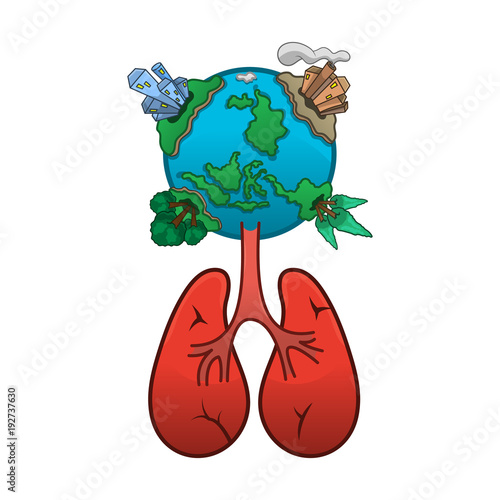 The Lungs of The World Vector