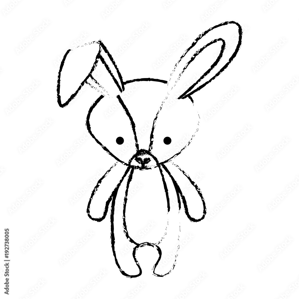 cute rabbit woodland character vector illustration design cute rabbit woodland character vector illustration design
