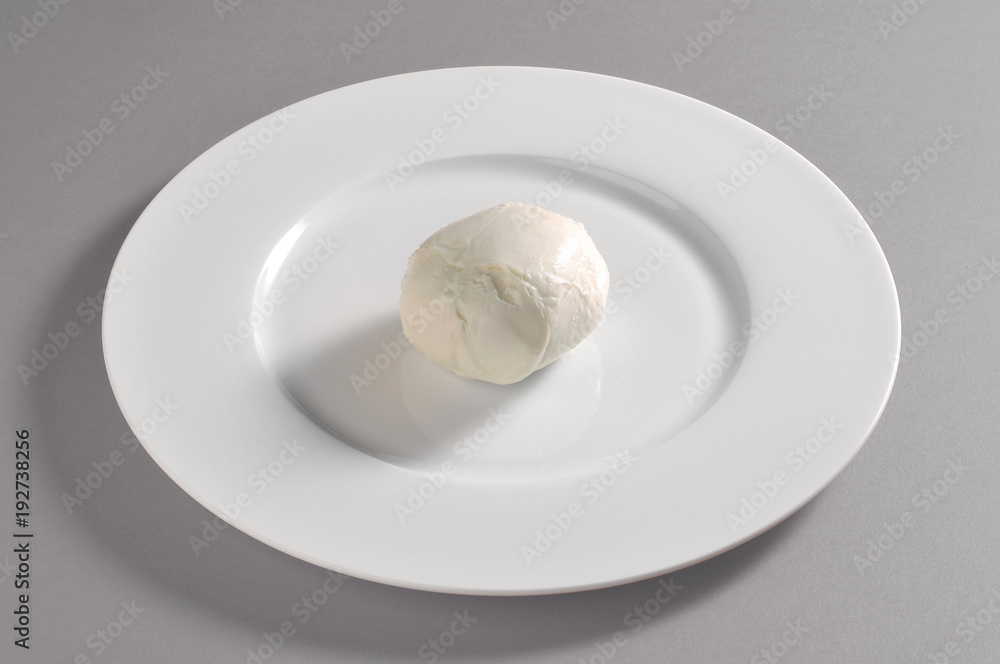 Fototapeta premium Round dish with buffalo mozzarella