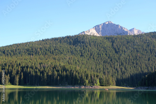 Black lake in Durmitor National Park  Montenegro 