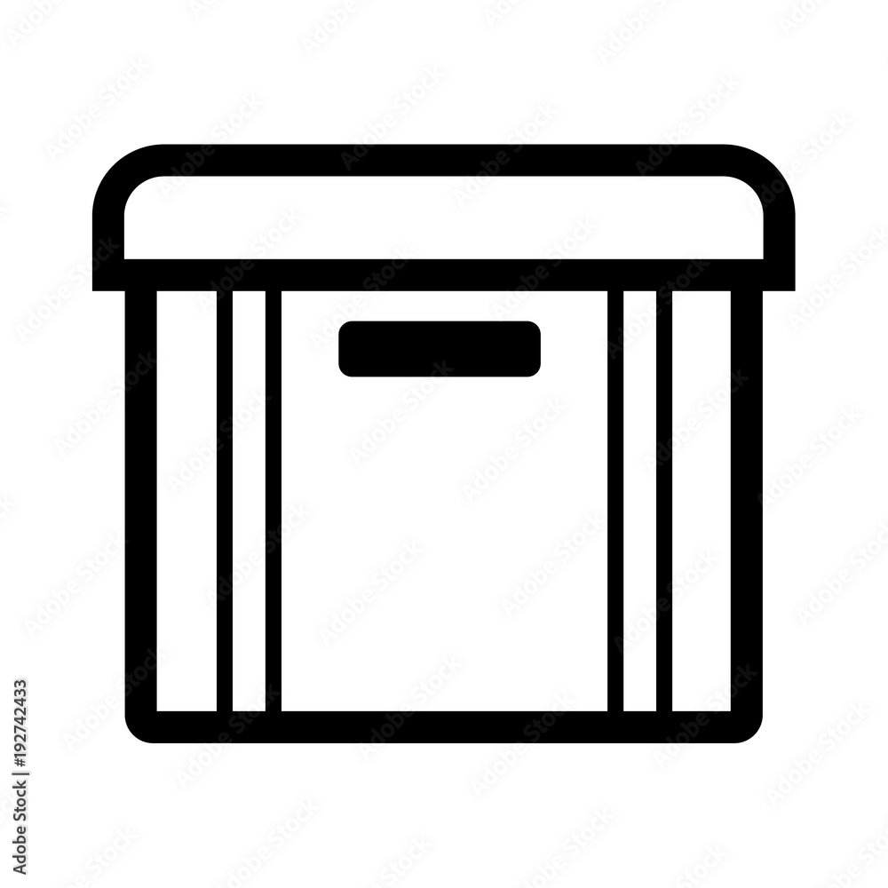 Box line simple icon Box line simple icon