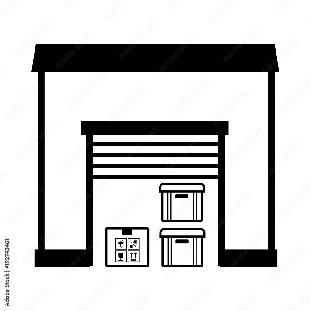 Box line simple icon Box line simple icon